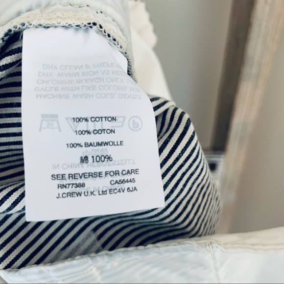 J. Crew Teddie Striped Cropped Sailor Inspired Kick Pant Size 10 - Picture 12 of 14